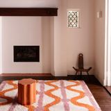 Wave Side Table - Speckle Clay