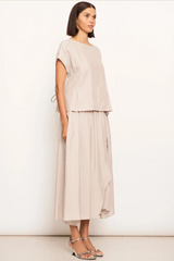 Vault Wrap Skirt - Pebble