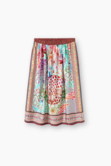 Vanessa Printed Midi Skirt -Shipibo