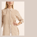 Agile Top - Flax Stripe
