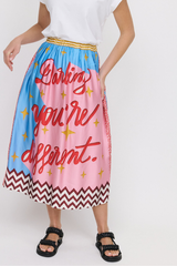 Alexa Printed Midi Skirt - Darling