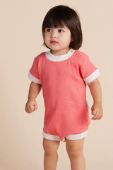Organic Short Sleeve Body Suit - Watermelon
