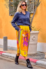 Alexa Printed Midi Skirt - Fearless Dance