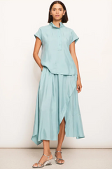 Vault Wrap Skirt - Blue