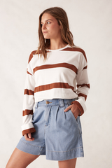 Pleat Front Short - Herringbone