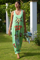 Emma Sleeveless Dress - Tiger