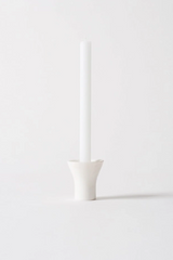 Flare Candle Holder - White