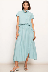 Vault Wrap Skirt - Blue