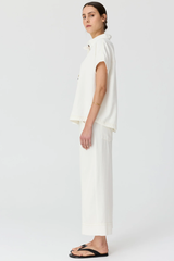 Anise Crop Pant - Chalk