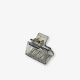 Elms Small Hair Clip - Light Grey