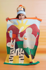 Fluffy Knit Blanket - Zoo Crew