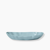 Light Blue Ruffle Rectangle Platter - Medium