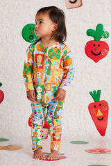 Long Sleeve Romper - Pocket Patch