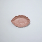 Icy Pink Ruffle Rectangle Platter - Medium