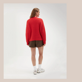 Fluffy Knit - Red