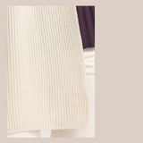 Rib Knit Scarf - Ivory