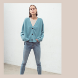 Oversized Cardigan - Sicily Blue