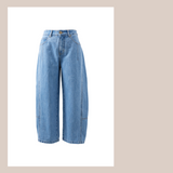Darted Barrel Jean - Vintage Blue