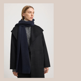 Rib Knit Scarf - French Navy