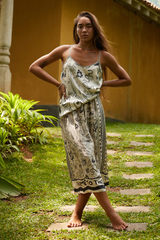 Elizabeth Printed Midi Skirt - Mermaid