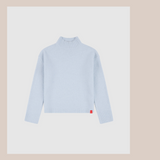 Mock Neck Knit - Blue