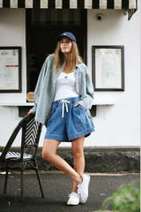Relaxed Denim Short - Washed Indigo