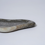 Marble Puddle Plate - Brown