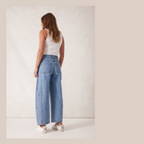 Darted Barrel Jean - Vintage Blue
