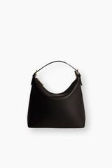 Harper Leather Hobo Bag - Black