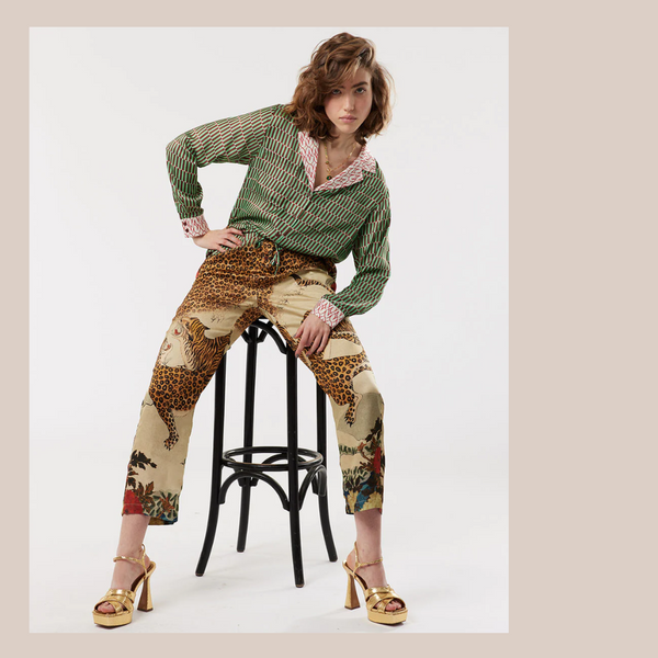 Selena Printed Jumpsuit - Leopard