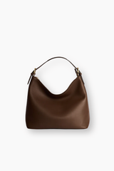 Harper Leather Hobo Bag - Chocolate
