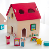 Wooden Shape Sorter House