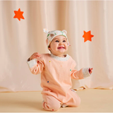 Cosy Long Sleeve Jumpsuit - Peach