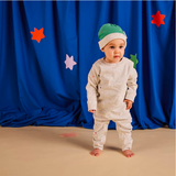 Cosy Long Sleeve Jumpsuit - Silver