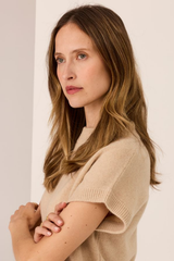 Astor Knit Top - Pebble