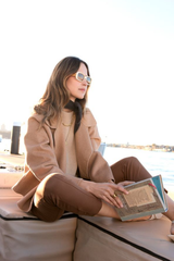 Cohen Cropped Wool Coat - Camel