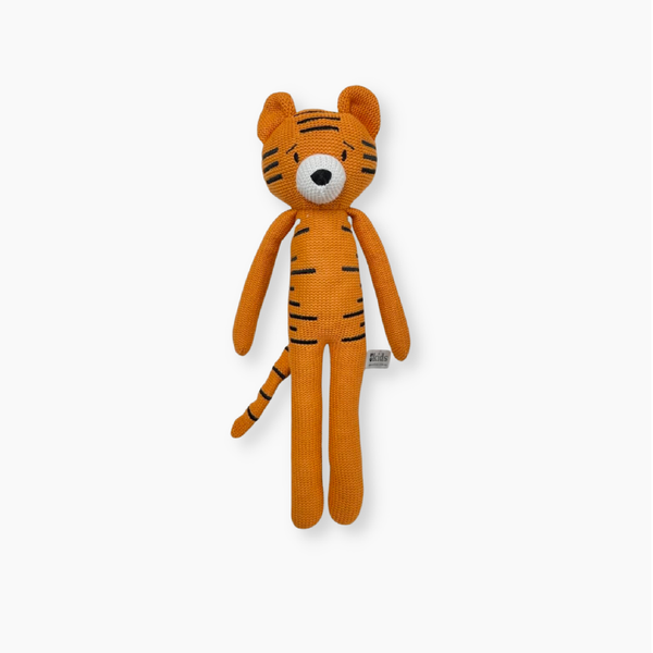 Large Eco Knitted Toy - Tiger