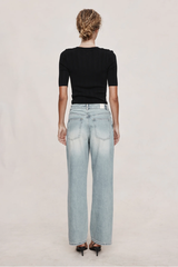 Wide Leg Jean - Faded Blue
