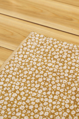 Forget Me Not Organic Bath Mat - Citron