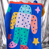 Fluffy Knit Blanket - Rocket Ride