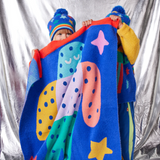 Fluffy Knit Blanket - Rocket Ride