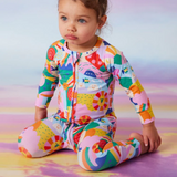 Long Sleeve Romper - Ranbow Valley