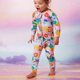 Long Sleeve Romper - Ranbow Valley