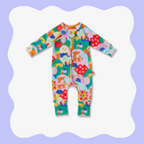 Long Sleeve Romper - Ranbow Valley