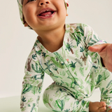 Long Sleeve Romper - Fern Gully