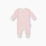 Organic Long Sleeve Jumpsuit - Whisper Pink