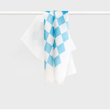 Tea Towel - Blue Diamonds