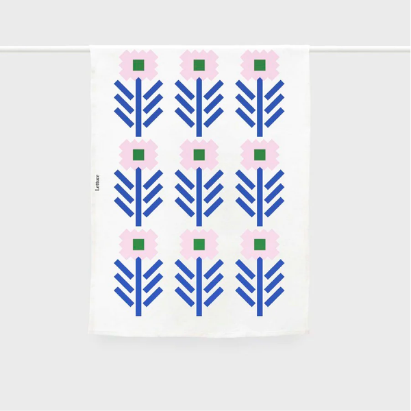 Tea Towel - Geo Flowers
