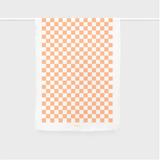 Tea Towel - Peach Checkers