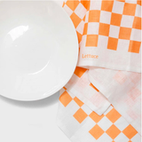 Tea Towel - Peach Checkers